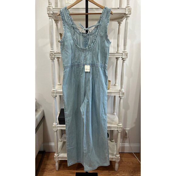 Free People Lucile Jumpsuit in Daydreams Size Medium - Picture 6 of 6